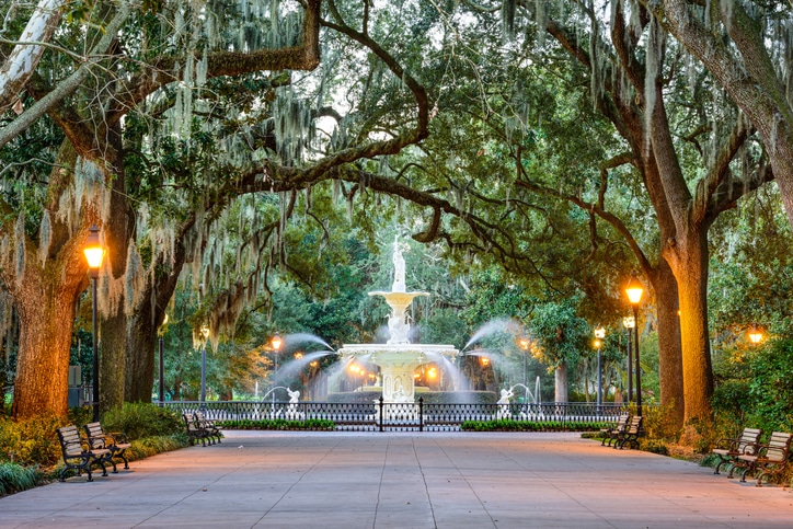 Forsyth Park in Savannah, Georgia Fun things to do near savannah ga